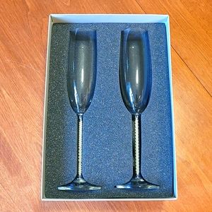 Lenox Jubilee Pearl Toasting Flutes (New In Box)